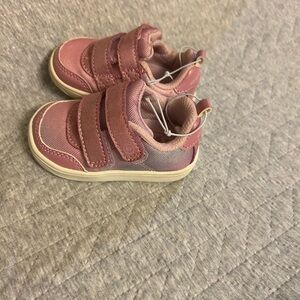 Kids Pink Velcro Sneakers